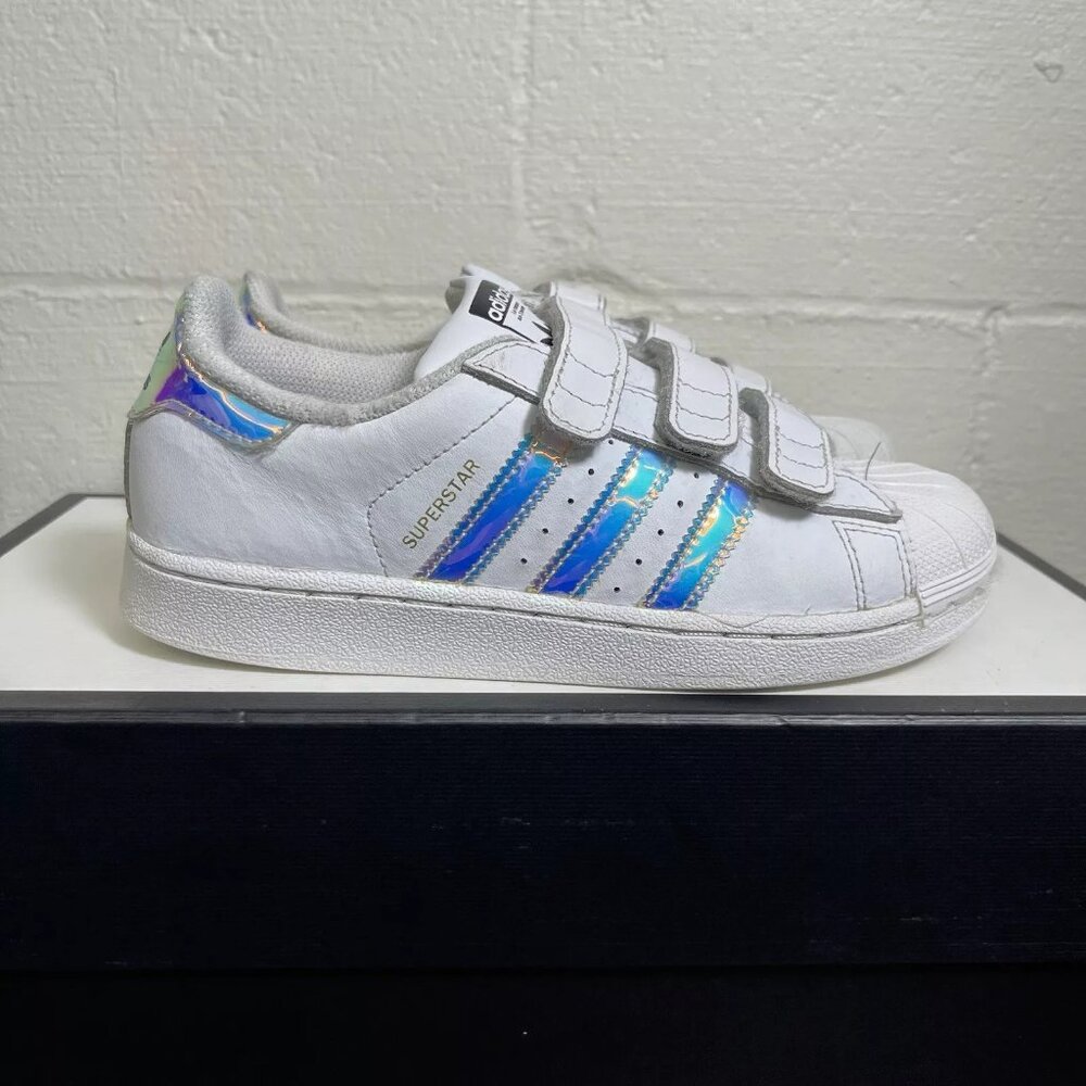 Adidas Superstar White Casual Shoes Sneakers Shoes AQ6278 Youth Size 3